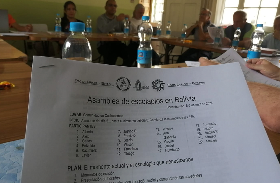 Assembleia dos Escolápios na Bolívia/ Asamblea de Escolapios en Bolivia